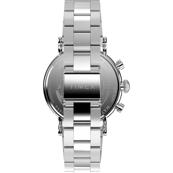 Timex Mens Waterbury Traditional 40mm WatchStainless SteelSilverToneSilverTone