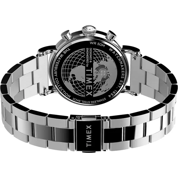 Timex Mens Waterbury Traditional 40mm WatchStainless SteelSilverToneSilverTone