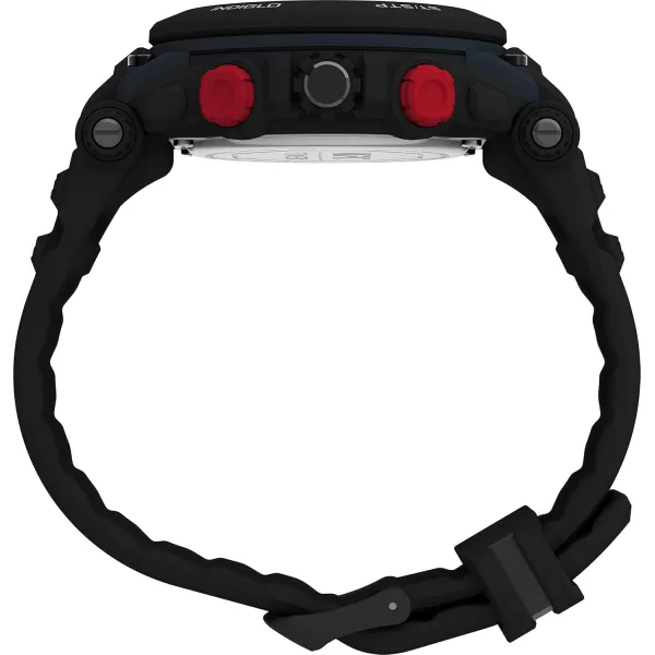 Timex UFC Mens Impact 50mm WatchBlackBlackBlack