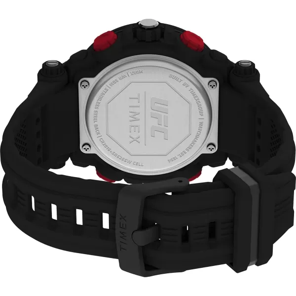 Timex UFC Mens Impact 50mm WatchBlackBlackBlack