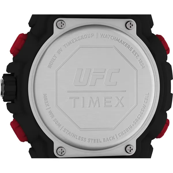 Timex UFC Mens Impact 50mm WatchBlackBlackBlack
