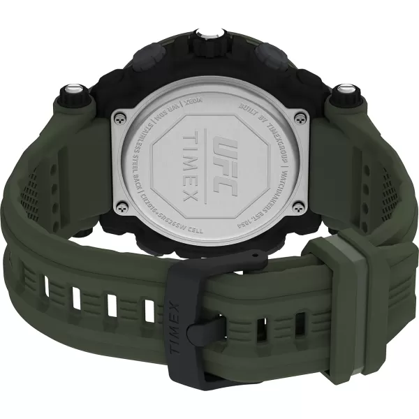 Timex UFC Mens Impact 50mm WatchGreenBlackGreen