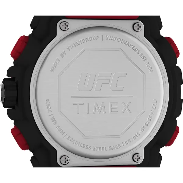 Timex UFC Mens Impact 50mm WatchRedBlackBlack