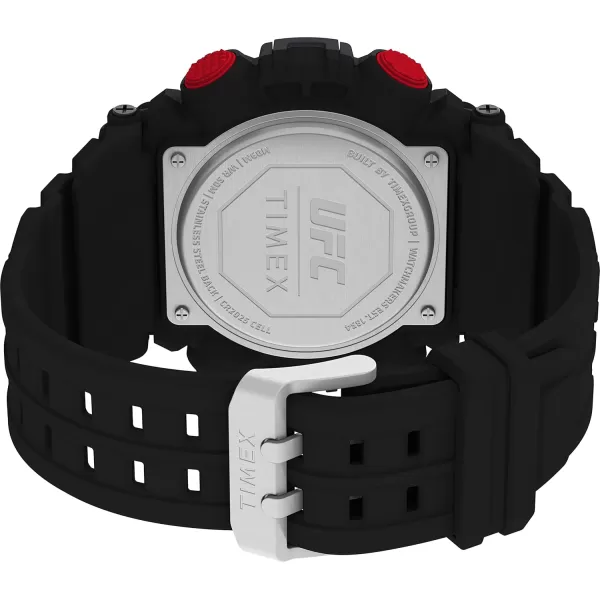 Timex UFC Mens Redemption 50mm WatchBlackDigitalBlack