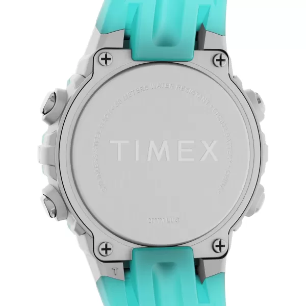 Timex Unisex Digital 33mm WatchBlueSilverToneDigital