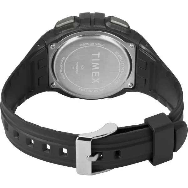 Timex Unisex Digital 43mm WatchBlackBlackBlack Digital