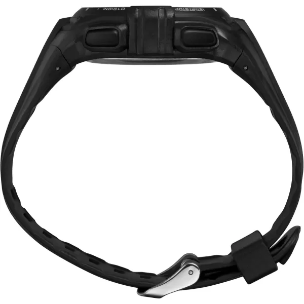 Timex Unisex Digital 43mm WatchBlackBlackDigitalOrange