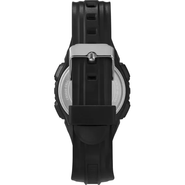 Timex Unisex Digital 43mm WatchBlackBlackDigitalOrange