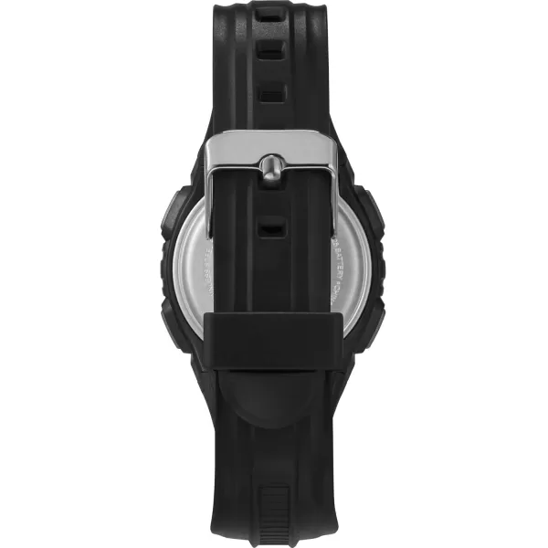 Timex Unisex Digital 43mm WatchBlackBlackWhite Digital