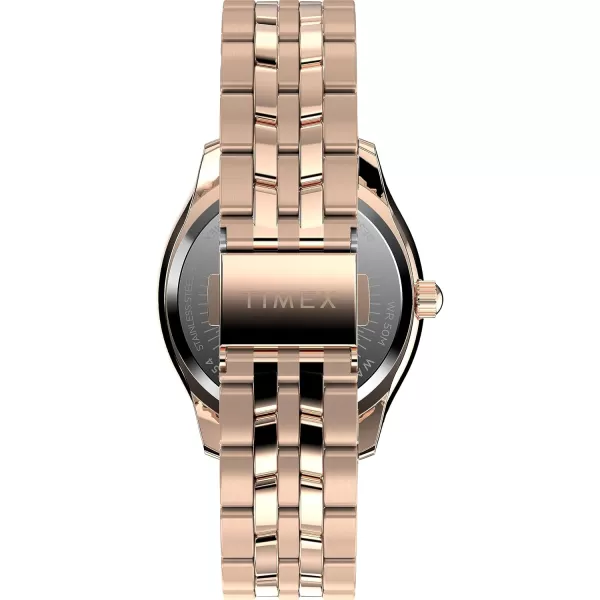 Timex Womens Ariana 36mm WatchRose GoldToneRose GoldToneRose GoldTone