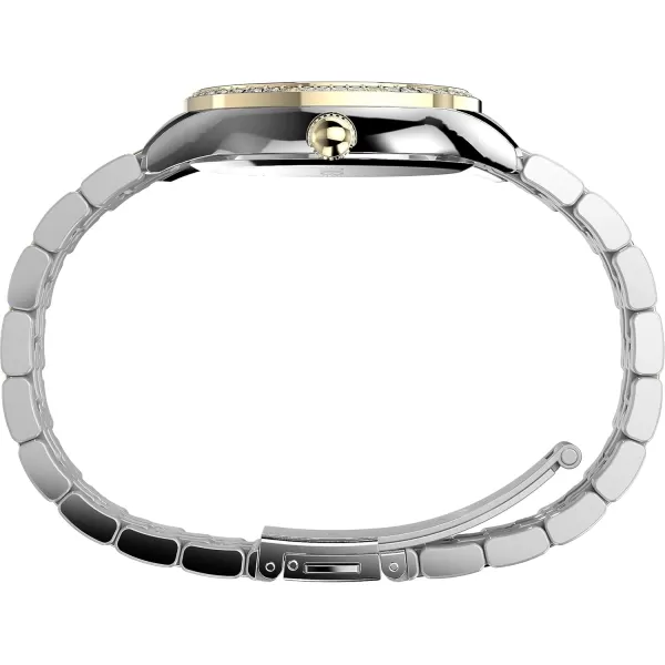 Timex Womens Ariana 36mm WatchTwoToneSilverToneTwoTone