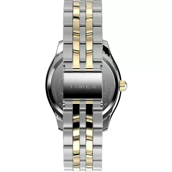 Timex Womens Ariana 36mm WatchTwoToneSilverToneTwoTone