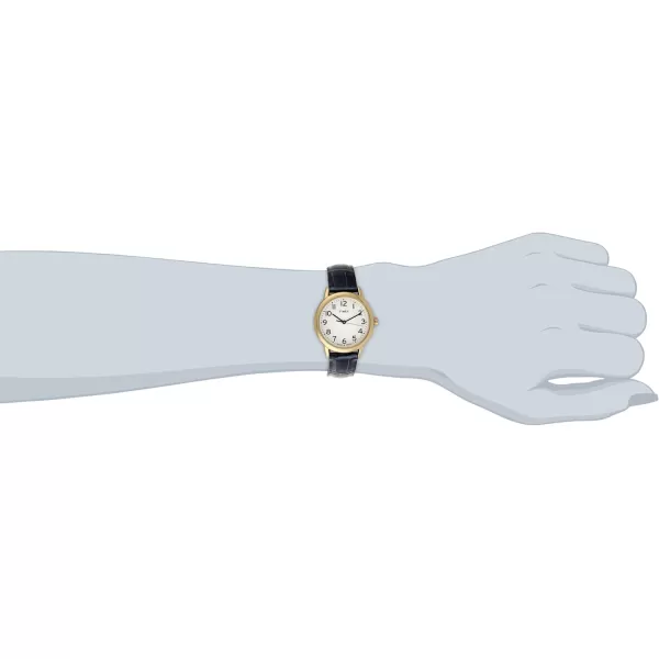Timex Womens Easy Reader WatchBlueGoldToneWhite30mm