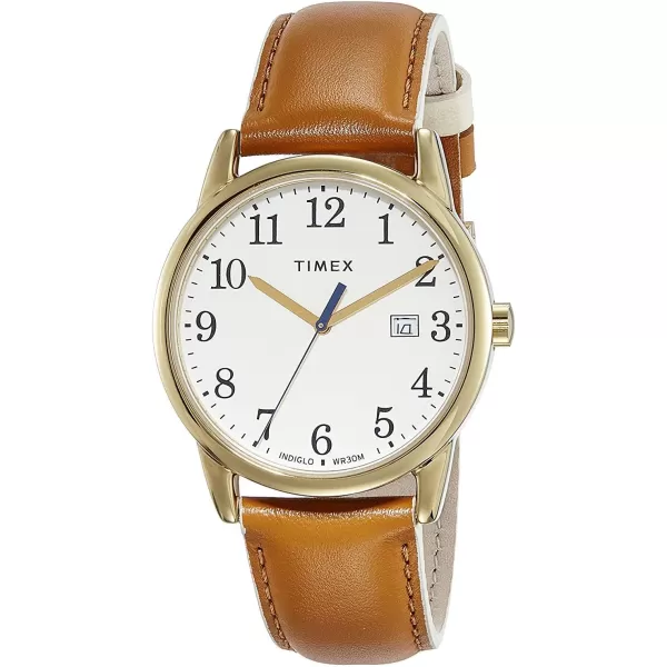 Timex Womens Easy Reader WatchTanGoldToneCream38mm