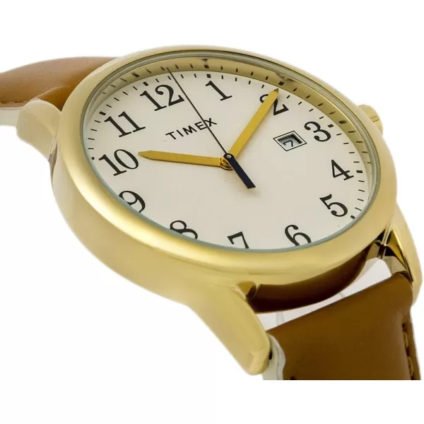 Timex Womens Easy Reader WatchTanGoldToneCream38mm
