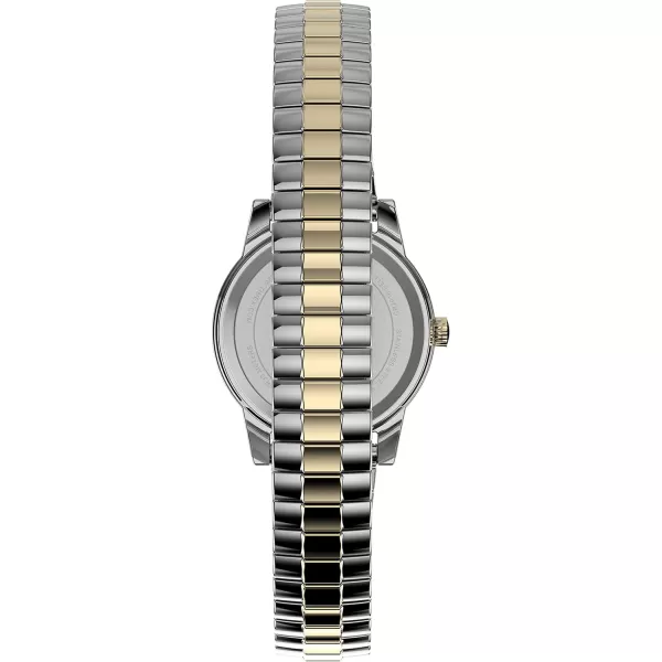 Timex Womens Essex Ave 25mm WatchBlackTwoToneWhite Set
