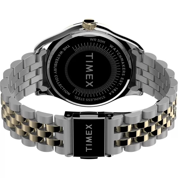 Timex Womens Waterbury Legacy 34mm WatchTwoToneMother of Pearl Crystals