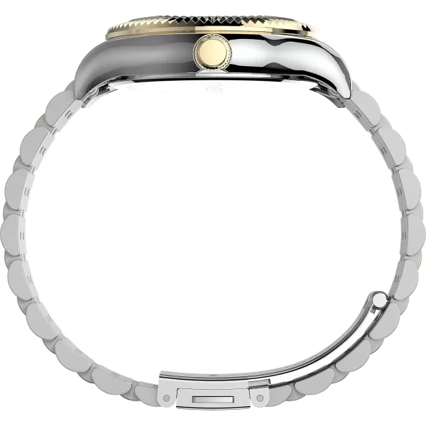 Timex Womens Waterbury Legacy 34mm WatchTwoToneMother of Pearl Crystals