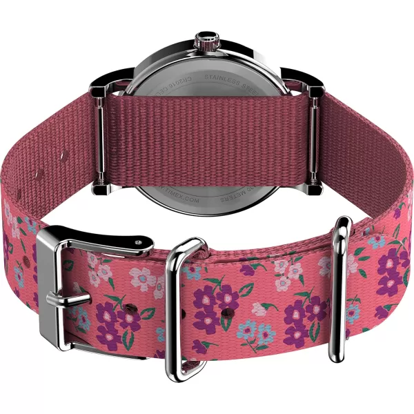 Timex Womens Weekender 31mm WatchSilverPink