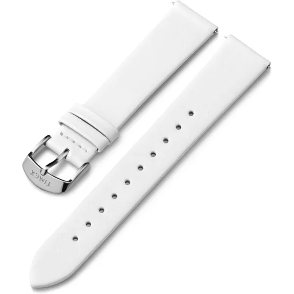 Timex 18mm Genuine Leather Strap  Pink with GoldTone BuckleWhiteSilverTone