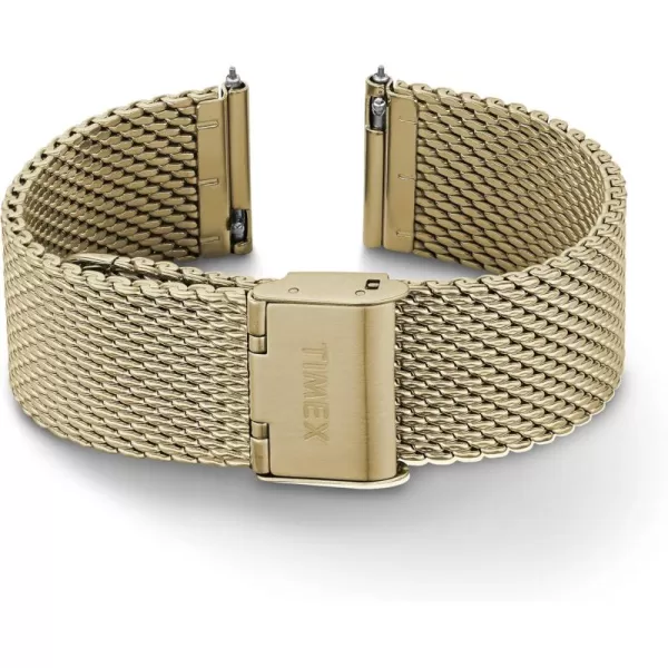 Timex 20mm Stainless Steel Mesh Bracelet  Rose GoldTone with SelfAdjust ClaspGoldTone
