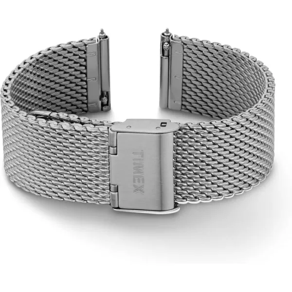 Timex 20mm Stainless Steel Mesh Bracelet  Rose GoldTone with SelfAdjust ClaspSilverTone
