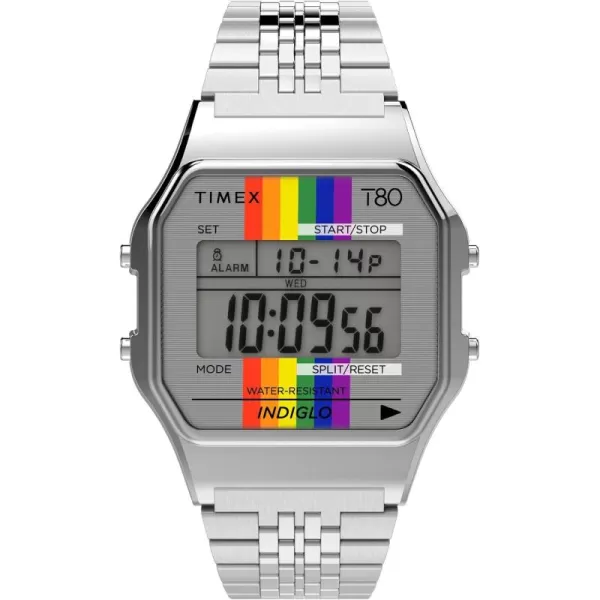 Timex T80 34mm WatchSilver Pride