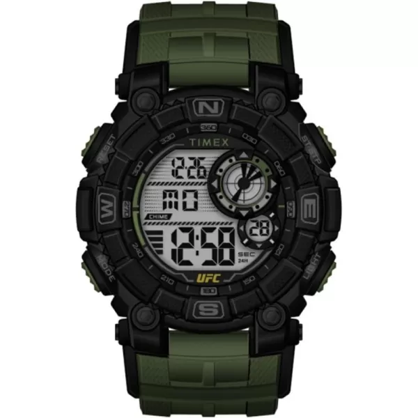Timex UFC Mens Redemption 50mm WatchGreenDigitalBlack
