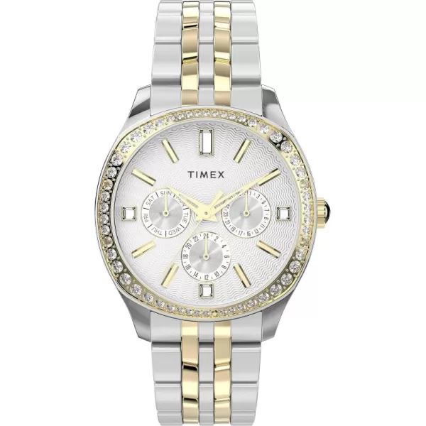 Timex Womens Ariana 36mm WatchTwoToneSilverToneTwoTone
