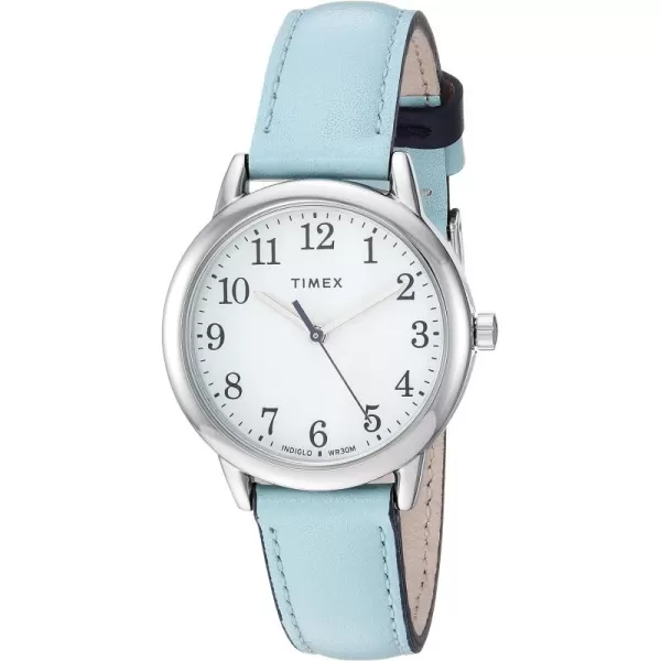 Timex Womens Easy Reader WatchBlueSilverToneWhite30mm