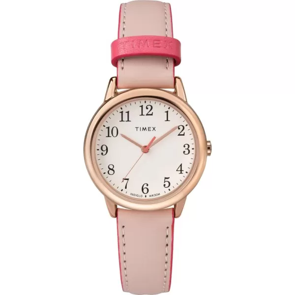 Timex Womens Easy Reader WatchPinkRose GoldToneCream30mm