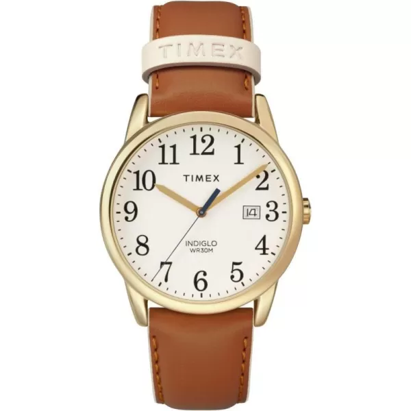 Timex Womens Easy Reader WatchTanGoldToneCream38mm