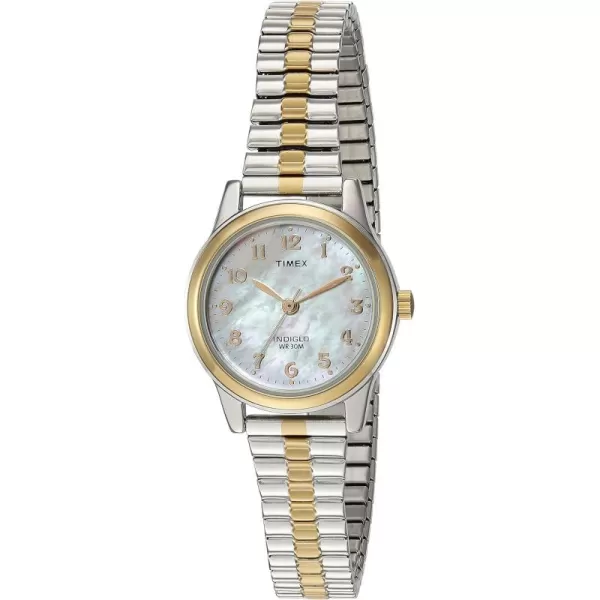 Timex Womens Essex Ave 25mm WatchTwoToneMOP ExtraLong