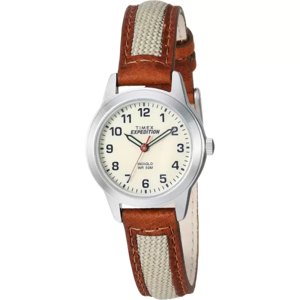 Timex Womens Expedition Metal Field Mini 26mm WatchBrownNatural