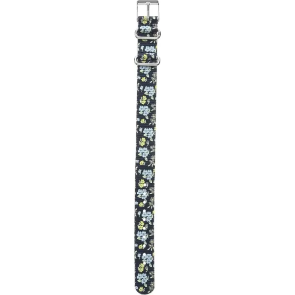 Timex Womens SingleLayer 16mm SlipThru StrapBlueFloral