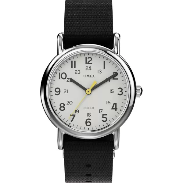 Timex Womens Weekender 31mm WatchBlackSilverToneWhite