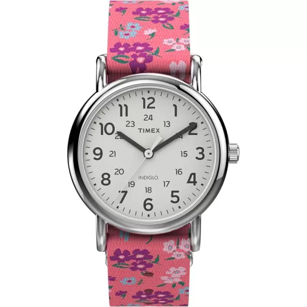Timex Womens Weekender 31mm WatchSilverPink