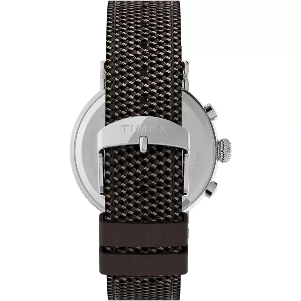 Timex Dress Watch and Timex Mens Standard Chronograph 41mm WatchBrownSilverBlack