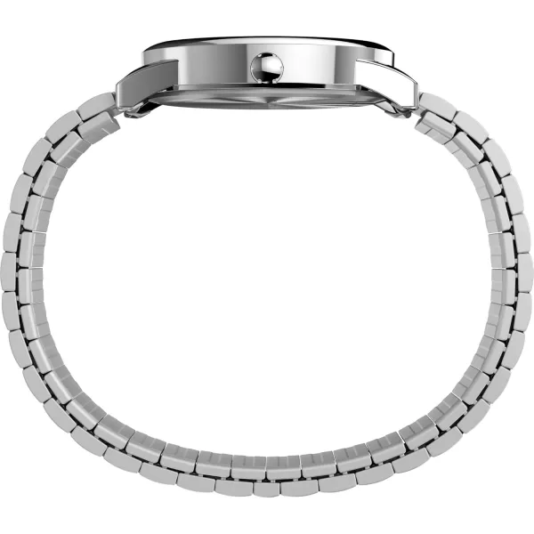 Timex Mens Easy Reader WatchSilverToneSilverToneWhite35mm