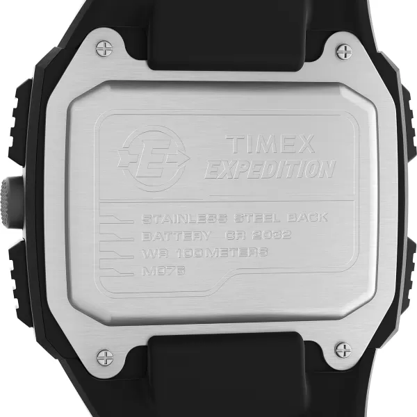 Timex Mens Expedition Grid Shock 50mm Quartz Resin Strap Black 16 Casual Watch Model TW4B24900VQ
