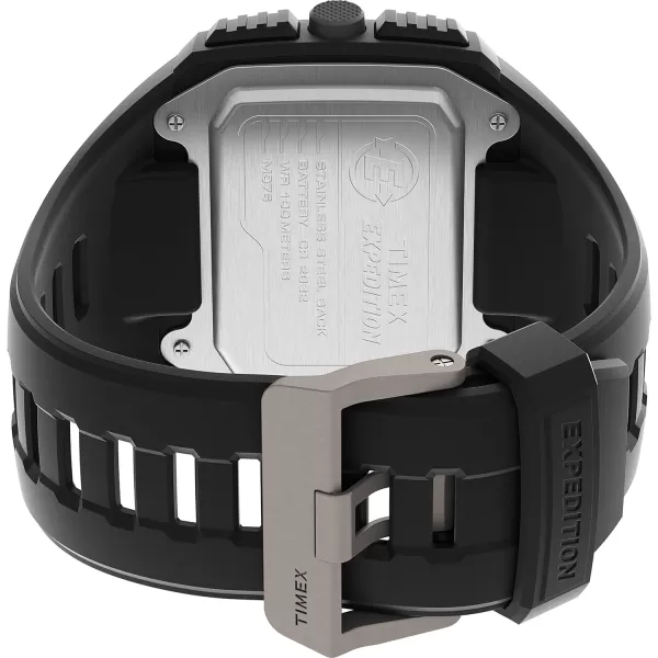 Timex Mens Expedition Grid Shock 50mm Quartz Resin Strap Black 16 Casual Watch Model TW4B24900VQ