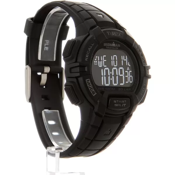 Timex Mens Ironman Rugged 30 44mm Resin Strap WatchBlackout