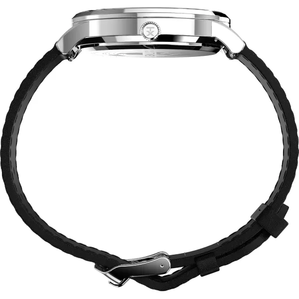 Timex Mens Waterbury Classic 40mm WatchBlackGrayStainless Steel