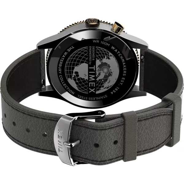 Timex Mens Waterbury Traditional GMT 39mm TW2U99100VQ Quartz Watch