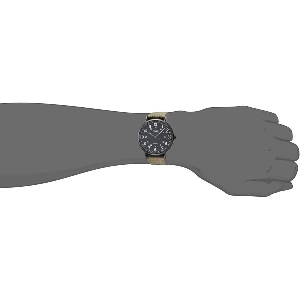 Timex Mens Weekender XL 43mm WatchOliveBlack