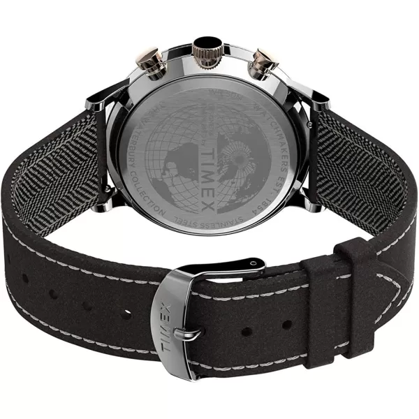 Timex Waterbury Classic Chronograph 40mm WatchDark BrownSilver