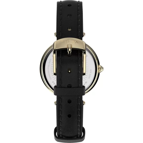 Timex Womens Adorn 32mm WatchBlackGold
