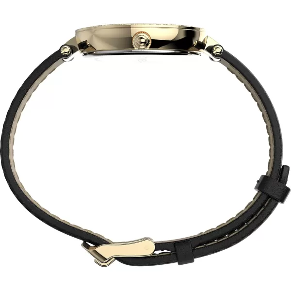 Timex Womens Adorn 32mm WatchBlackGold