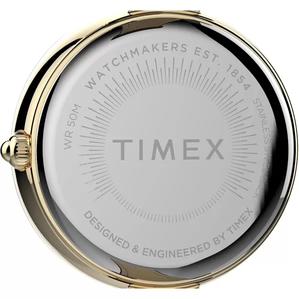 Timex Womens Adorn 32mm WatchBlackGold