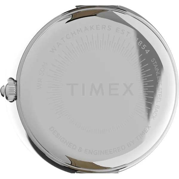 Timex Womens Adorn 32mm WatchBlackSilverToneSilverTone